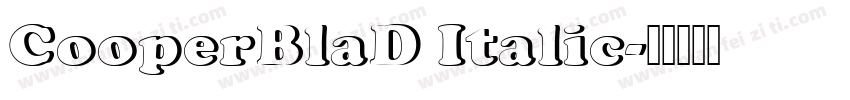 CooperBlaD Italic字体转换